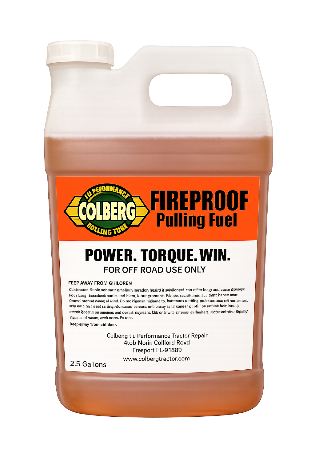 FIRE PROOF TRACTOR PULLING FUEL / 5 GALLONS (TWO 2.5 GALLON CONTAINERS)