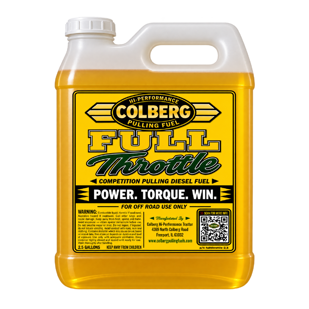 FULL THROTTLE PULLING FUEL / 5 GALLONS (TWO 2.5 GALLON CONTAINERS)