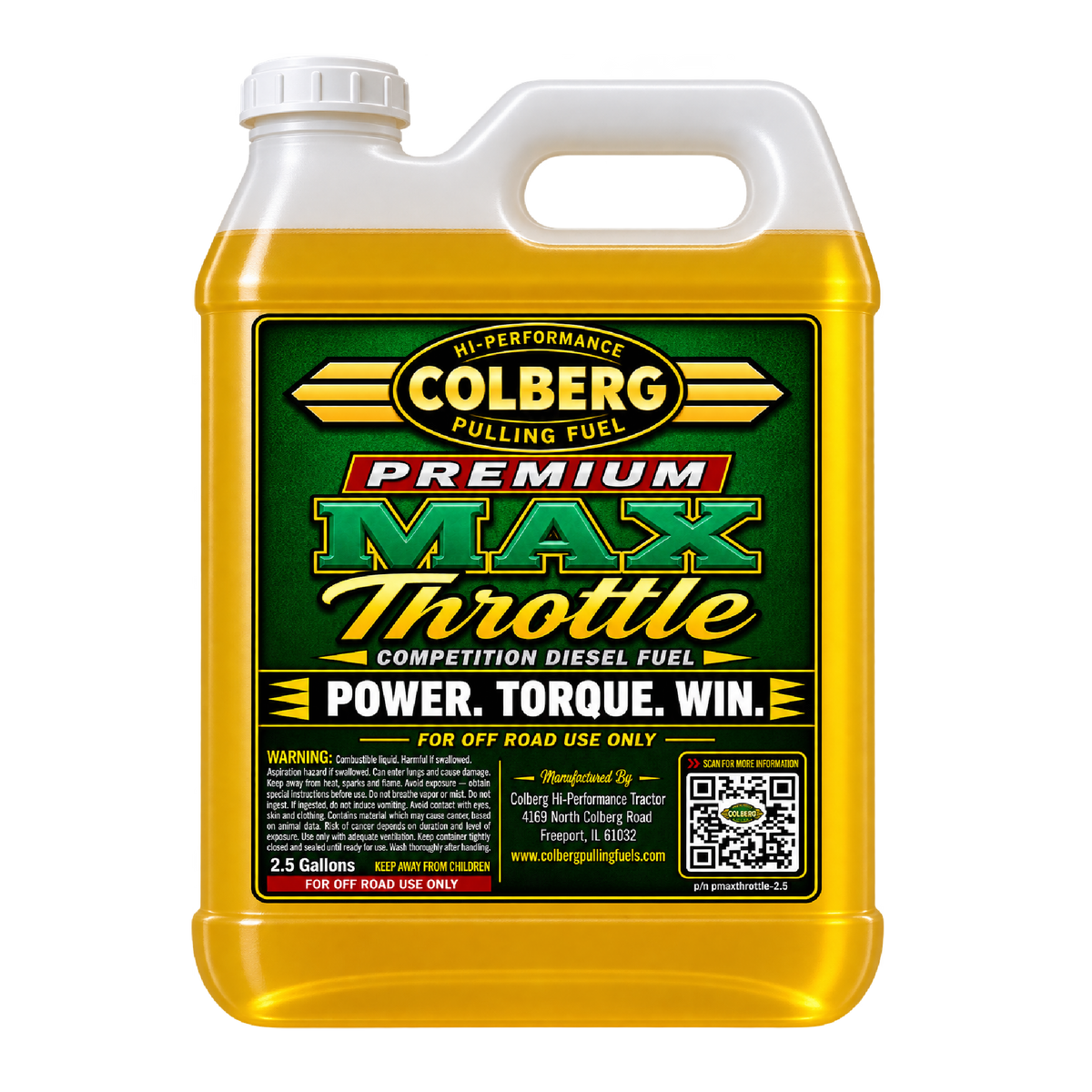 PREMIUM MAX THROTTLE - PULLING FUEL / 5 GALLONS (TWO 2.5 GALLON CONTAINERS)