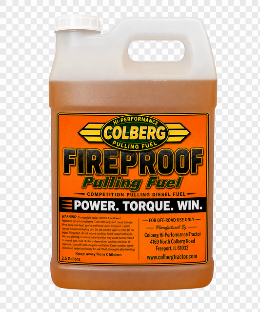 FIRE PROOF TRACTOR PULLING FUEL  / 5 GALLONS (TWO 2.5 GALLON CONTAINERS)