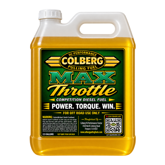 MAX THROTTLE  - PULLING FUEL / 5 GALLONS (TWO 2.5 GALLON CONTAINERS)
