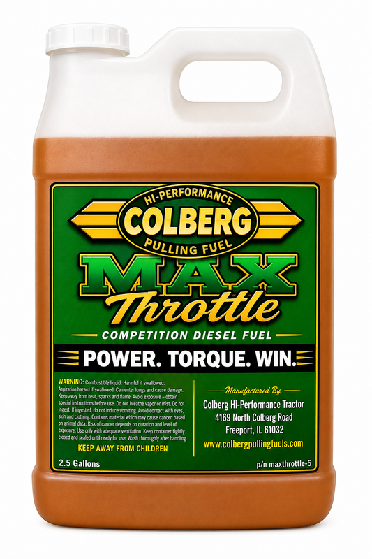 MAX THROTTLE  - PULLING FUEL / 5 GALLONS (TWO 2.5 GALLON CONTAINERS)